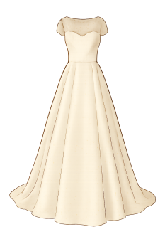 Galan de boda vintage detallado Galan de boda vintage detallado